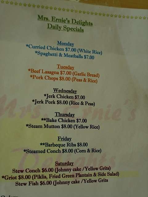mrsearniesmenu